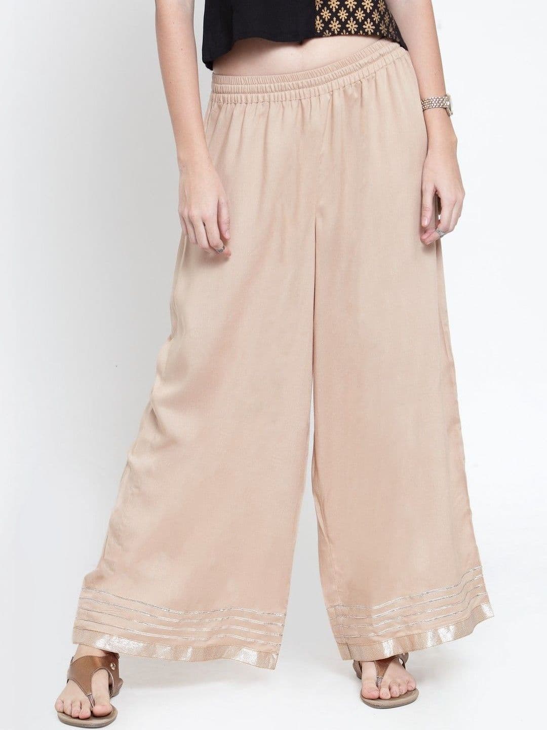 AADVIKA Women Embellished Flared Ethnic Palazzos - view 1