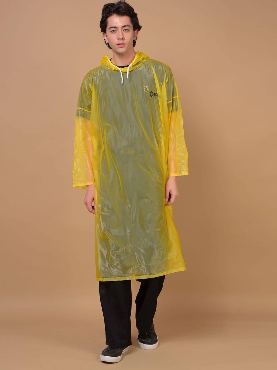 Dollar Unisex Waterproof PVC Rain Poncho with Adjustable Hood thumbnail 6