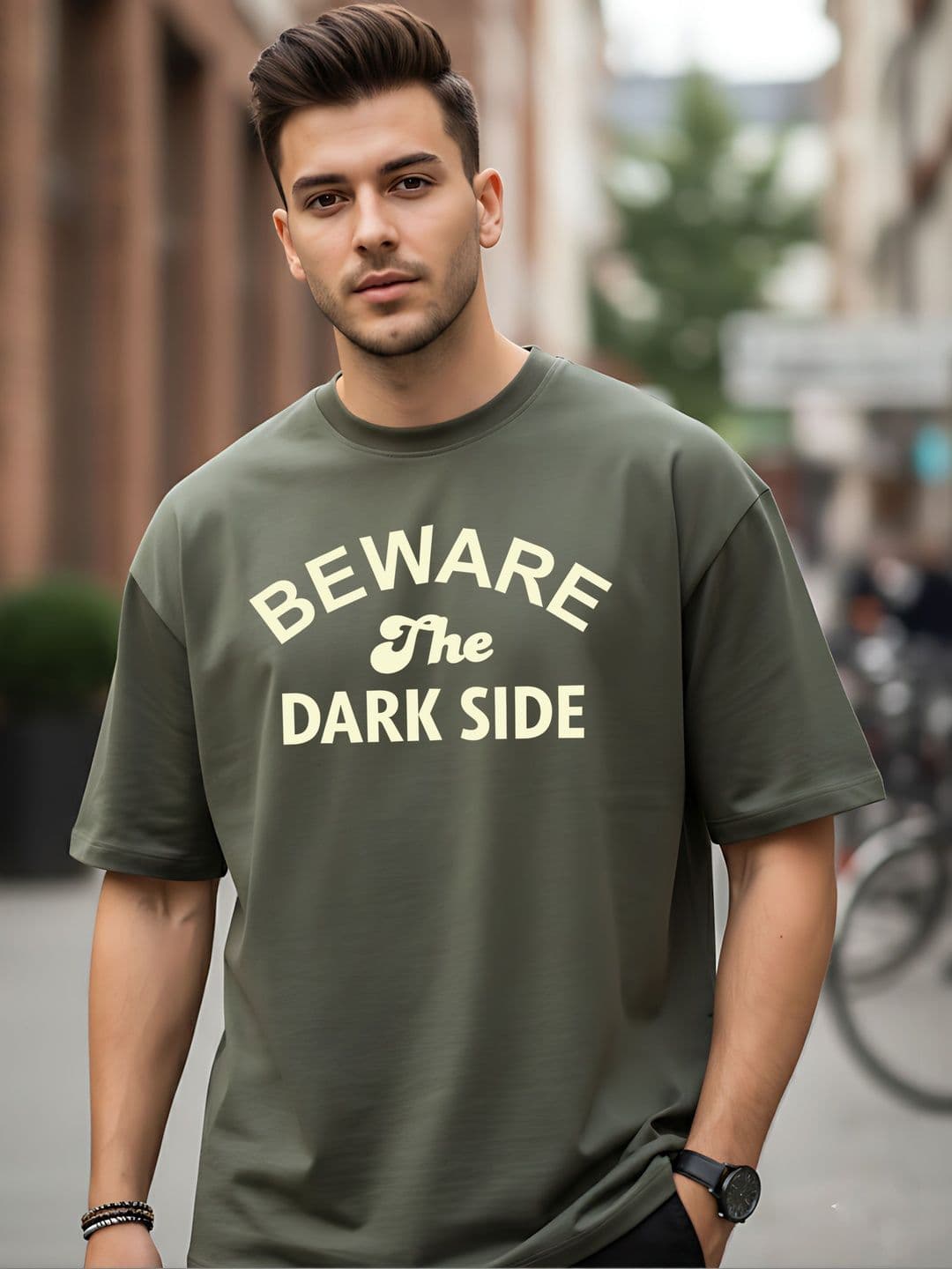 Kook N Keech Men Typography Printed Drop-Shoulder Sleeves T-shirt thumbnail 4