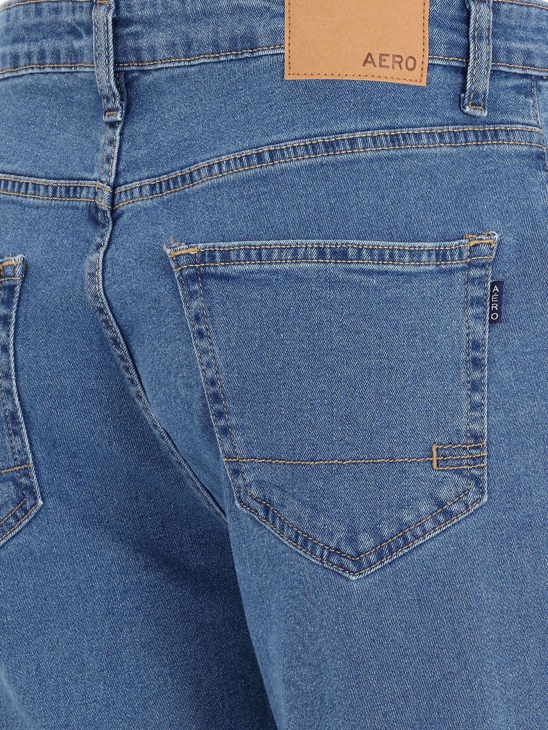 Aeropostale Men Regular Fit Mid-Rise Light Fade Stretchable Jeans thumbnail 6