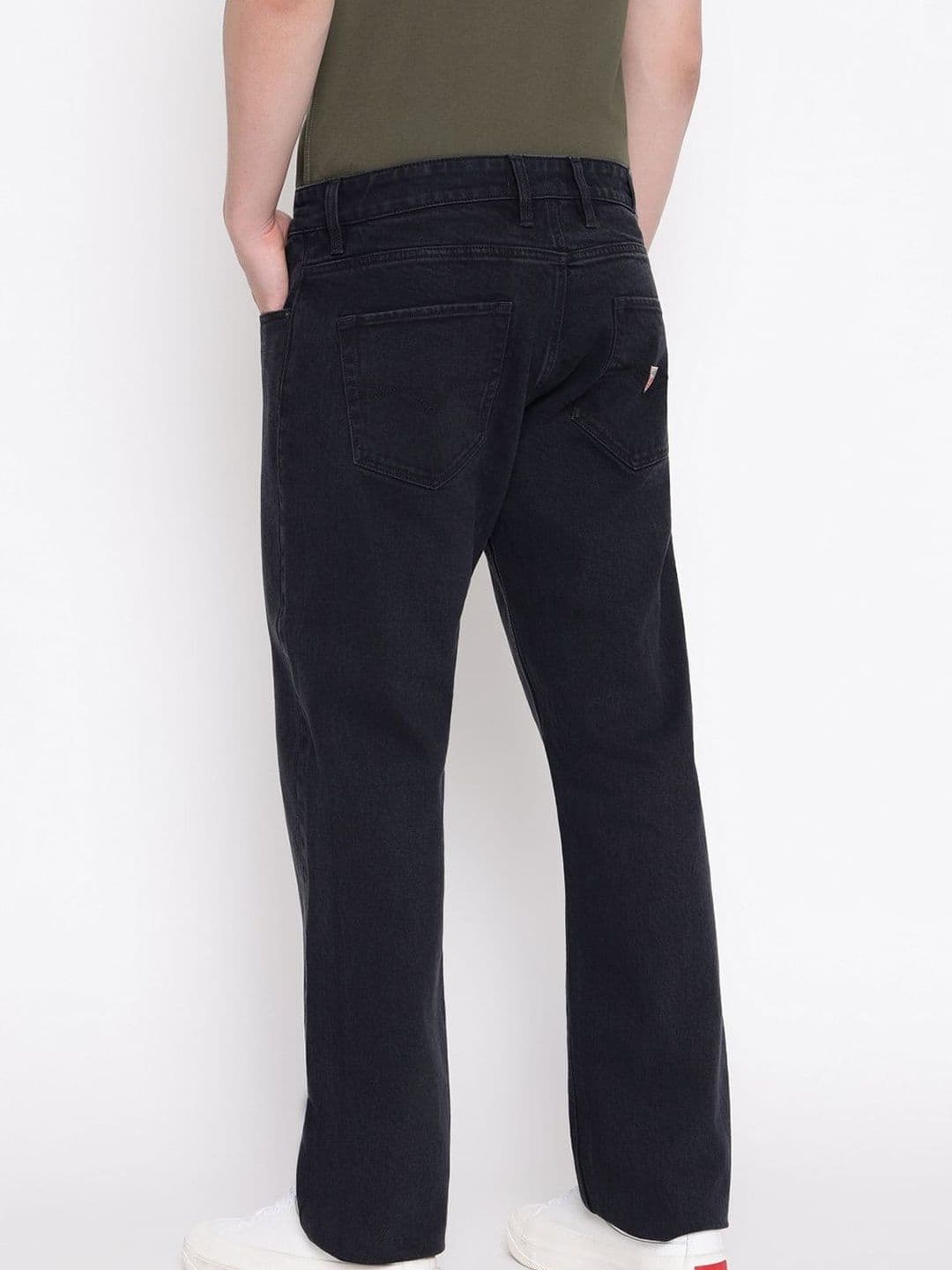 GUESS Men Regular Fit Mid-Rise Light Fade Stretchable Jeans thumbnail 4