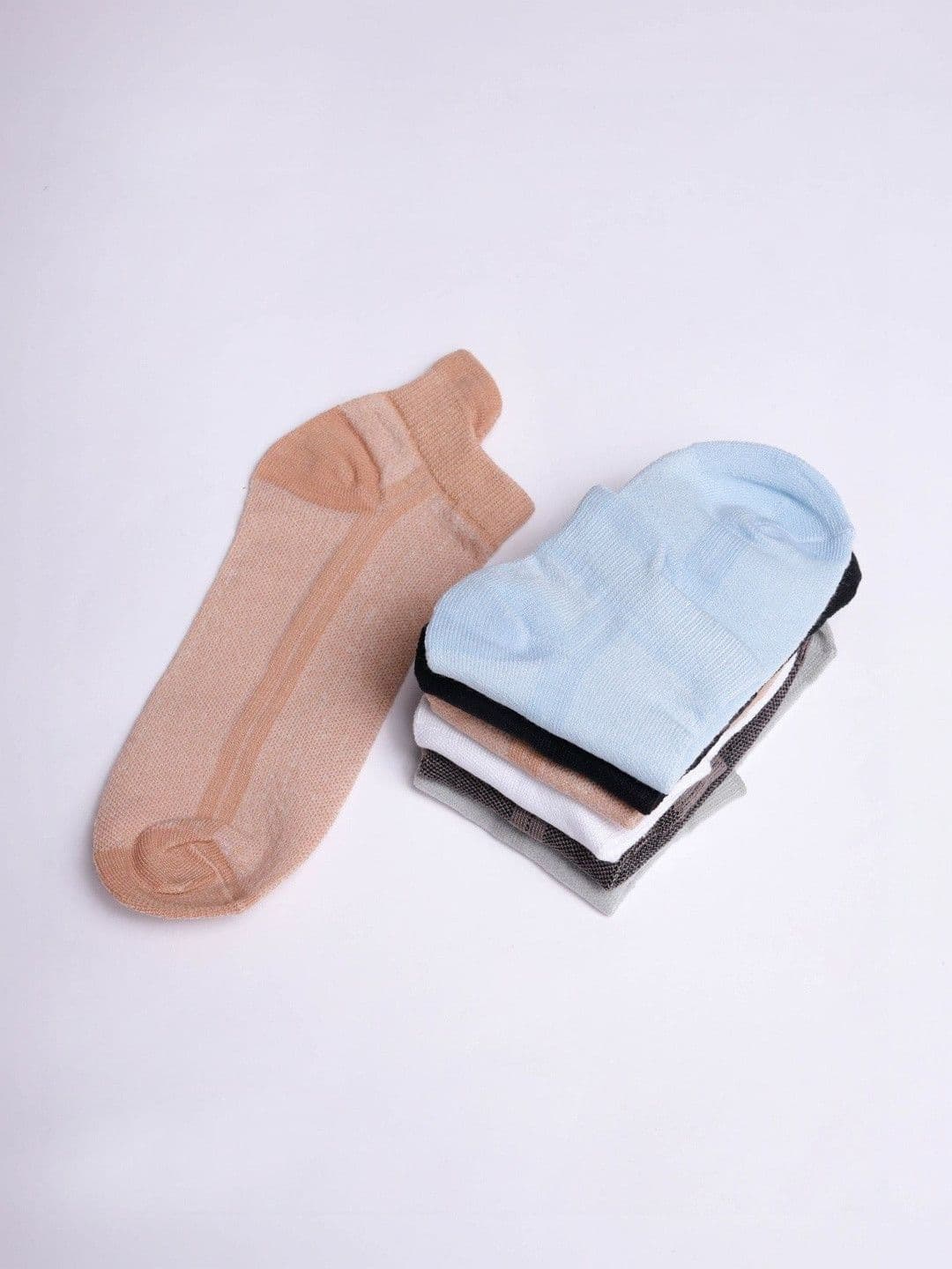 Sloxie Men Pack of 6 Cotton Assorted Socks thumbnail 5