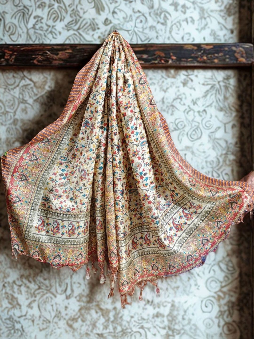 Trendzmy Ethnic Motifs Woven Design Dupatta with Thread Work thumbnail 4