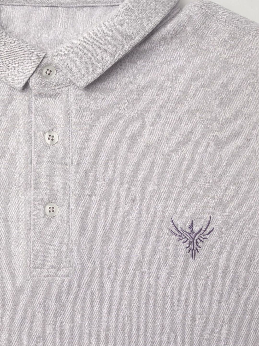 Utopium Men Brand Logo Polo Collar T-shirt thumbnail 2