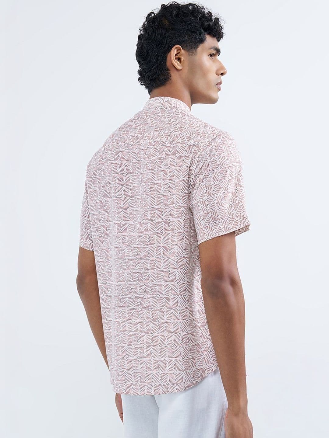indus route by Pantaloons Men Geometric Printed Kurta thumbnail 2