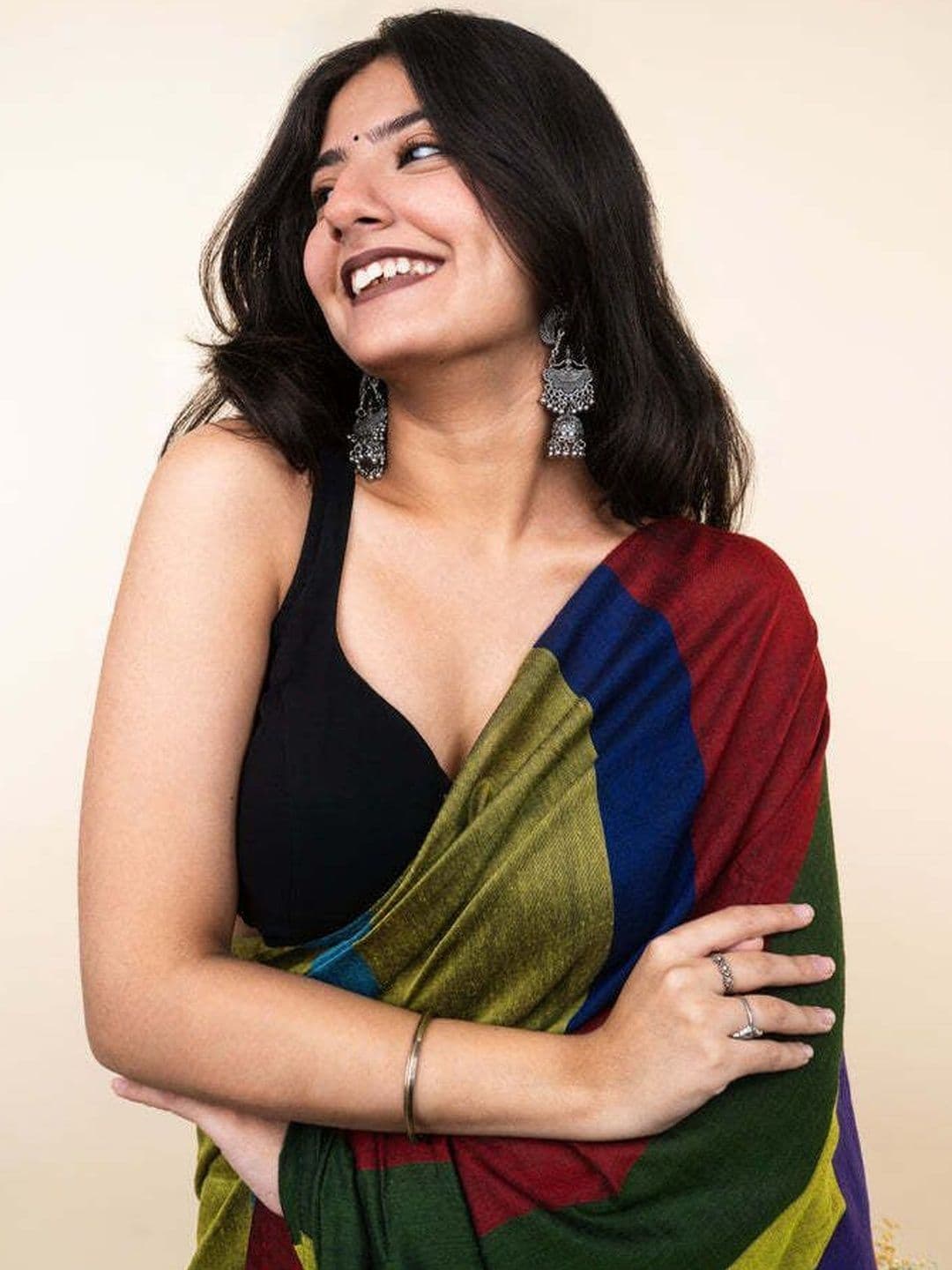 sourav biswas Striped Pure Cotton Handloom Saree thumbnail 2