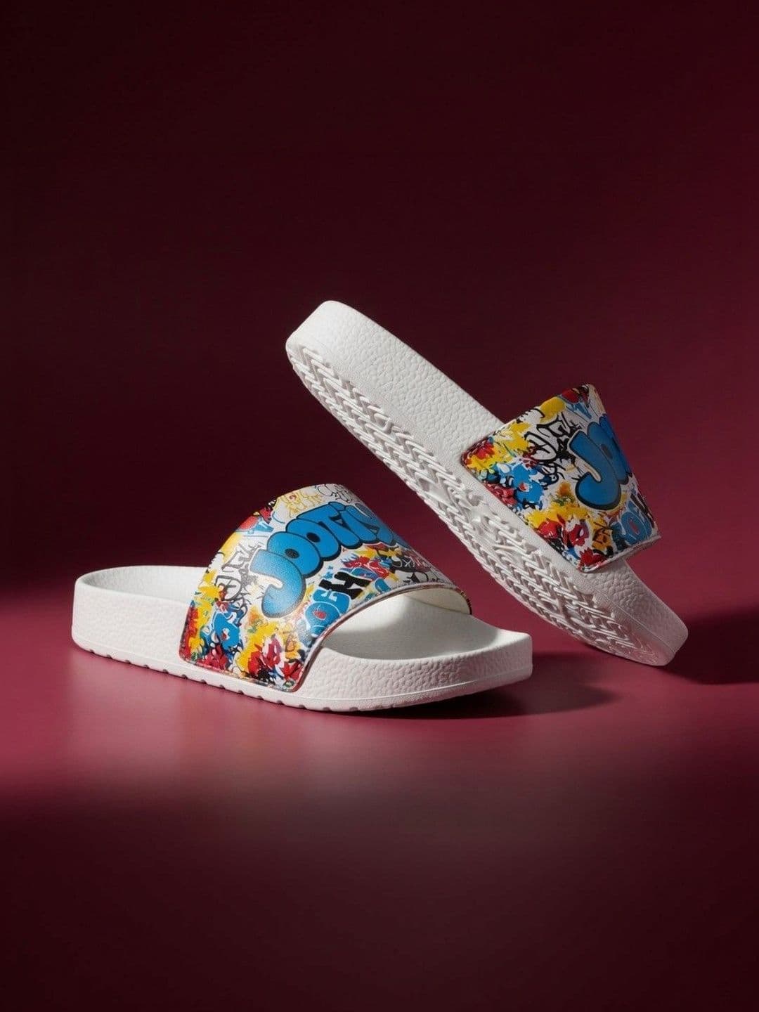 JOOTIYAPA Men Printed Sliders - view 1