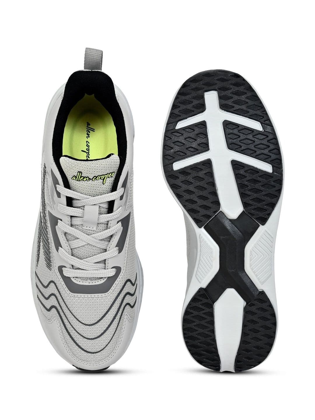 Allen Cooper Men Mesh Walking Non-Marking Shoes thumbnail 5