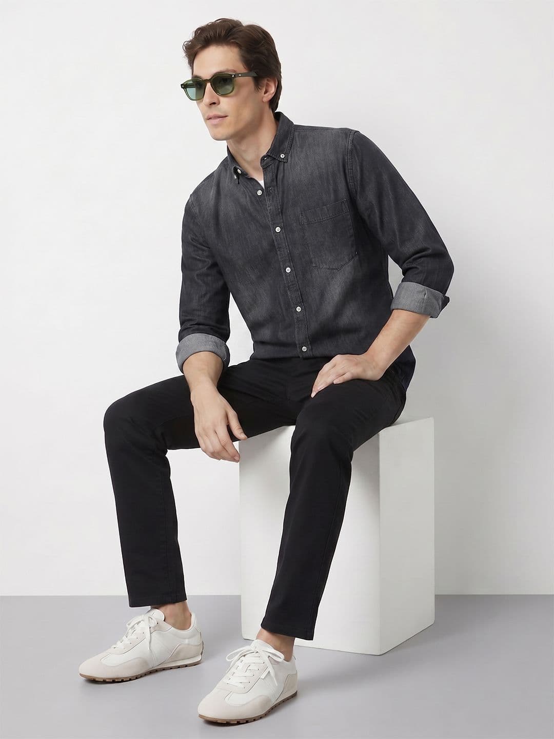 Mast & Harbour Washed Pure Cotton Casual Shirt thumbnail 3