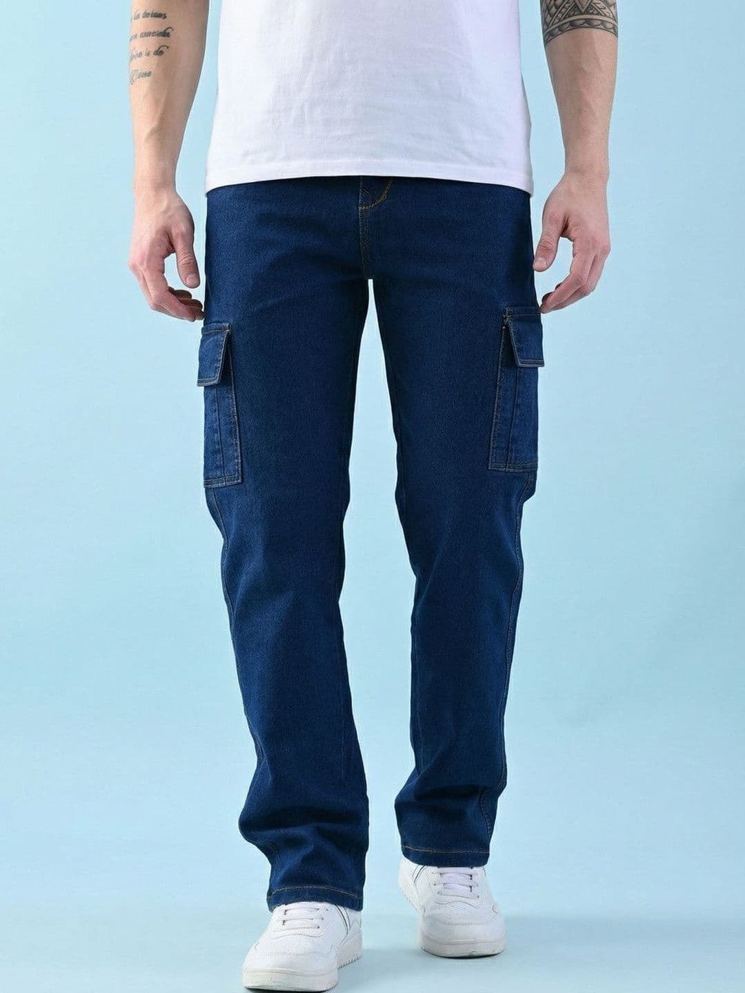 Kook N Keech Men Classic Regular Fit Mid-Rise Stretchable Jeans - view 1