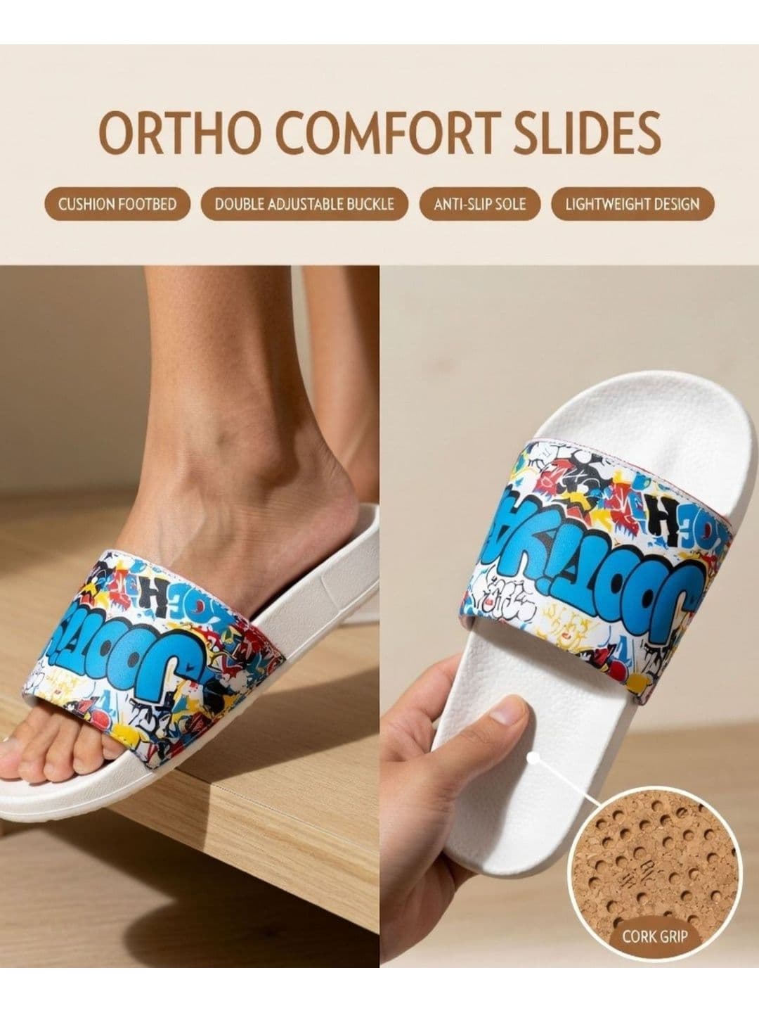 JOOTIYAPA Men Printed Sliders thumbnail 4