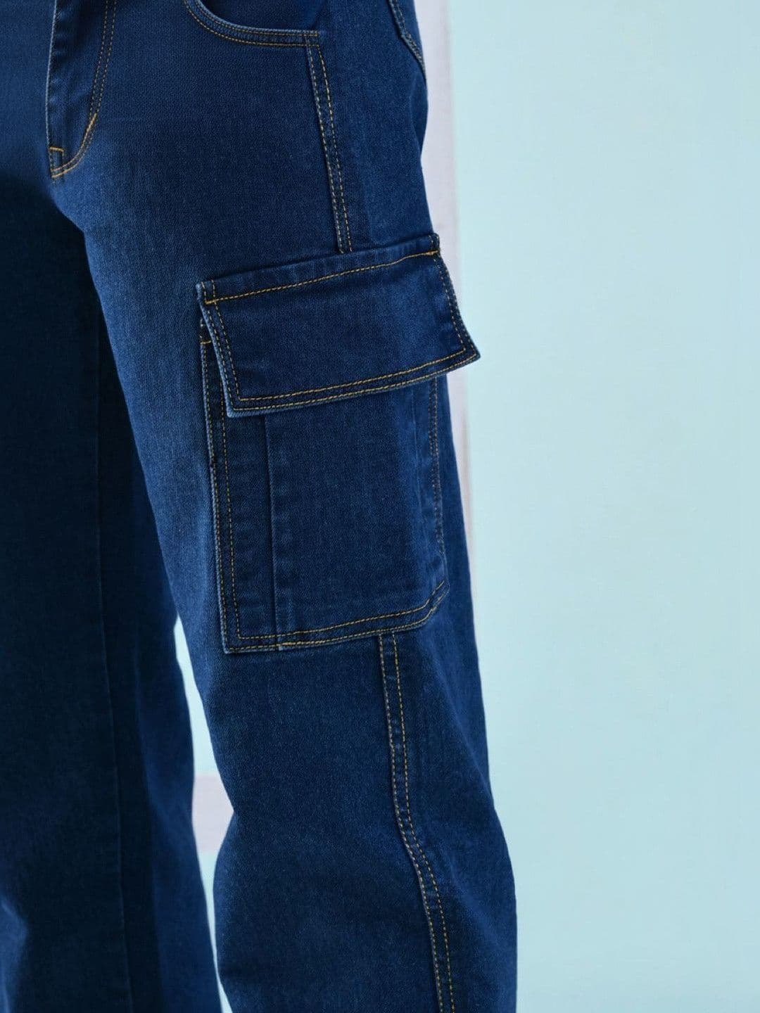 Kook N Keech Men Classic Relaxed Fit Mid-Rise Stretchable Jeans thumbnail 4
