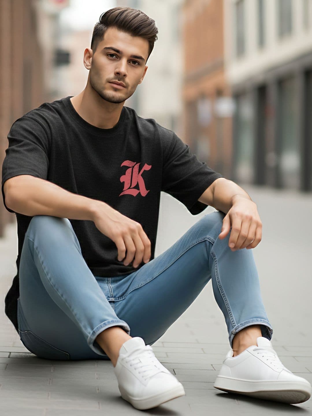 Kook N Keech Men Printed Drop-Shoulder Sleeves T-shirt thumbnail 2