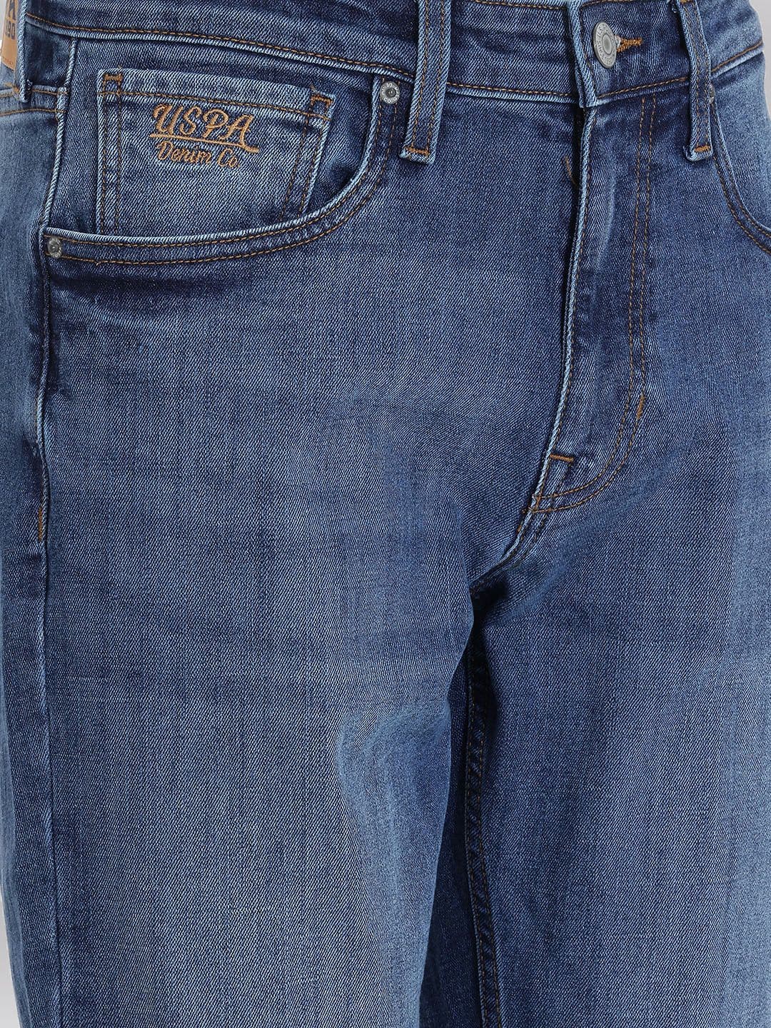 U.S. Polo Assn. Denim Co. Men Regular Fit Heavy Fade Stretchable Jeans thumbnail 4