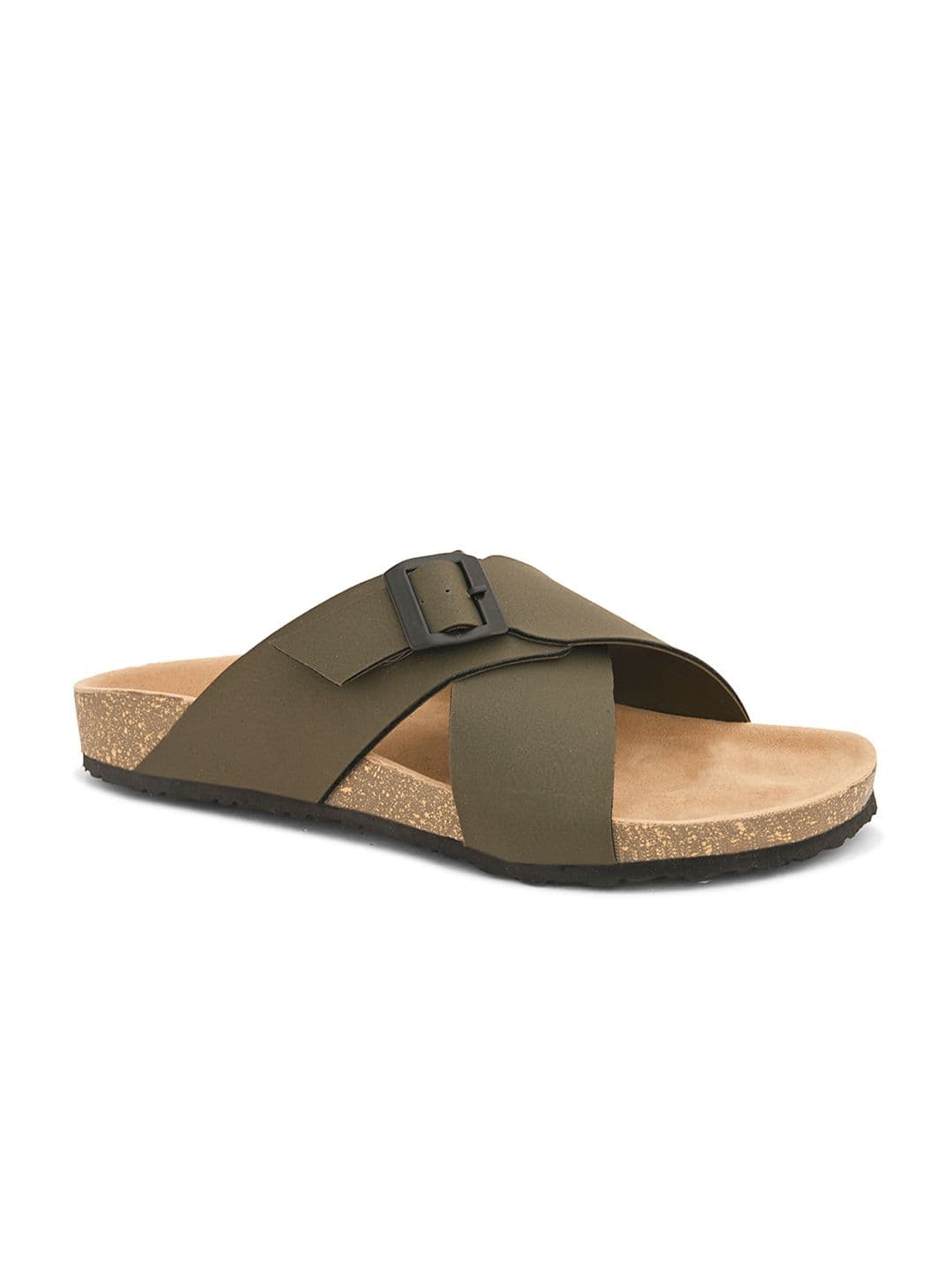 HERE&NOW Men Leather Comfort Sandals thumbnail 5