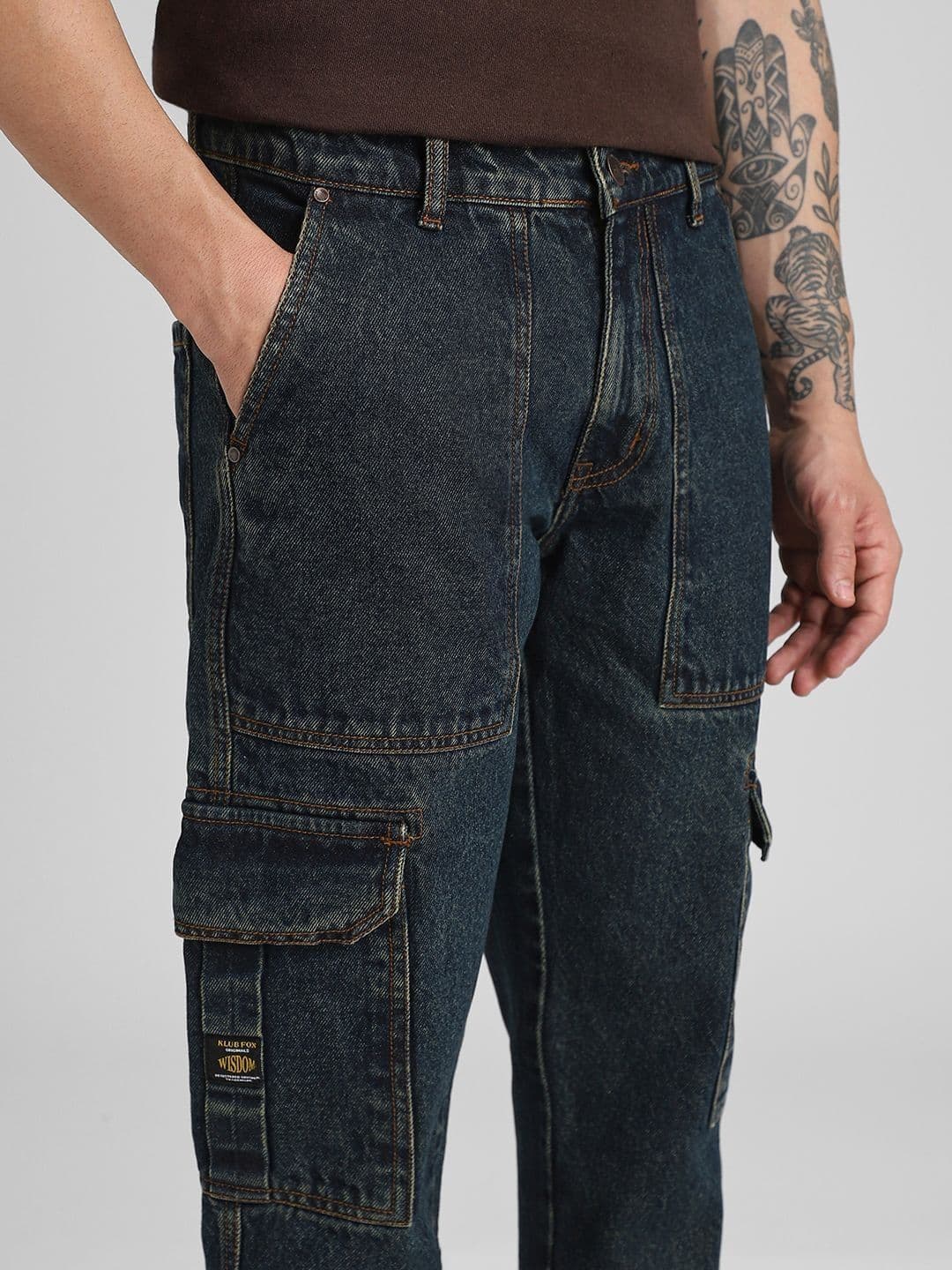 Klub Fox Men Straight Fit Cargos Jeans thumbnail 4