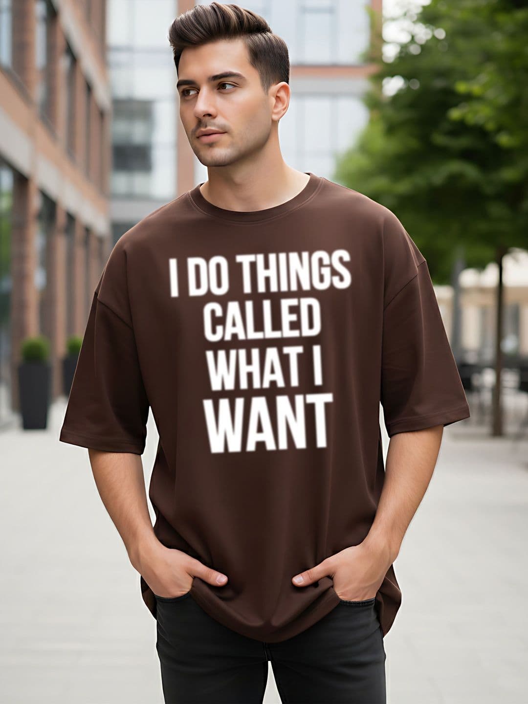 Kook N Keech Men Typography Printed Drop-Shoulder Sleeves T-shirt - view 1
