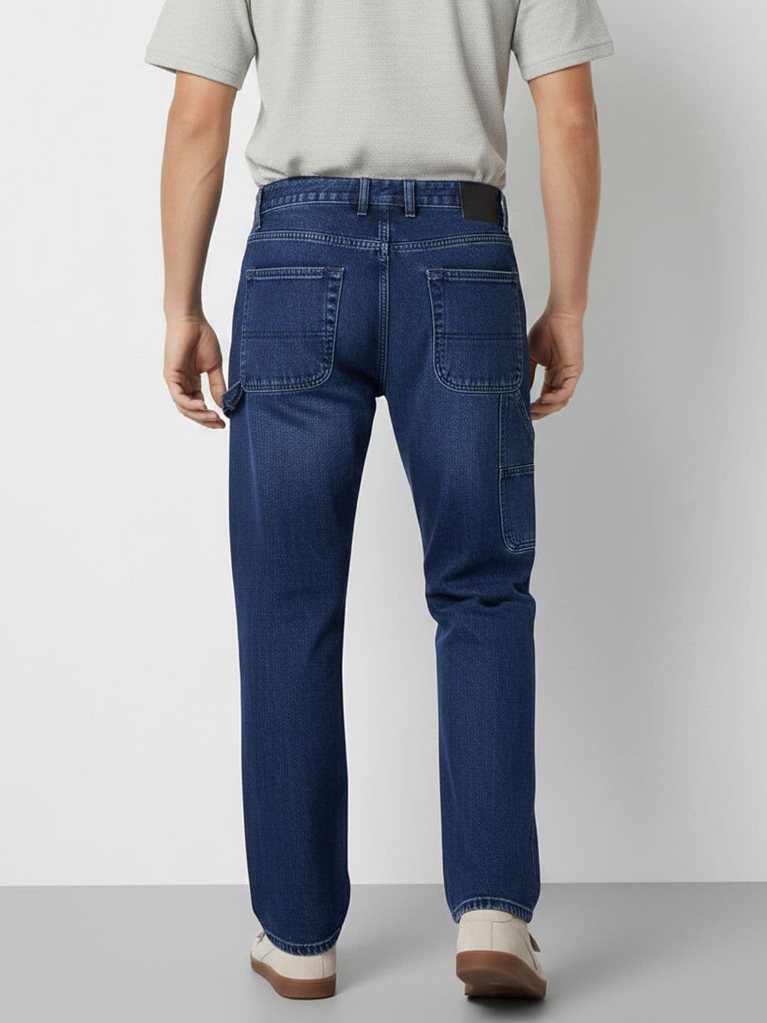 Mast & Harbour Men Straight Fit Pure Cotton Jeans thumbnail 4