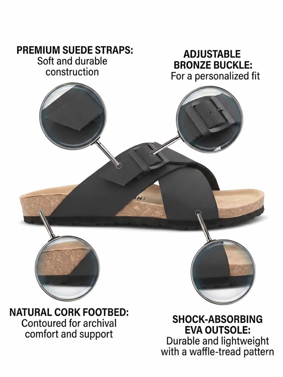 HERE&NOW Men Comfort Sandals thumbnail 4