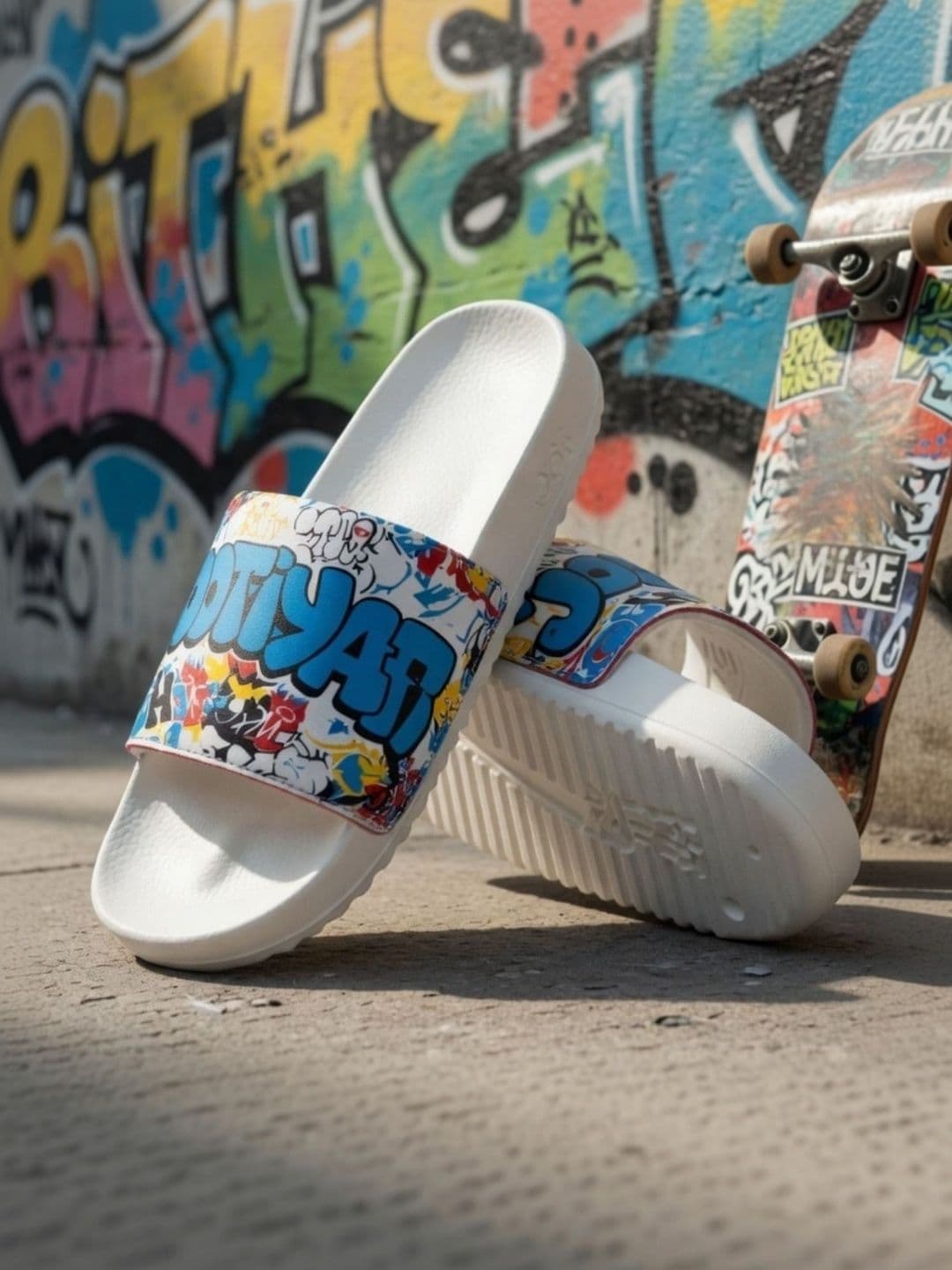 JOOTIYAPA Men Printed Sliders - view 1