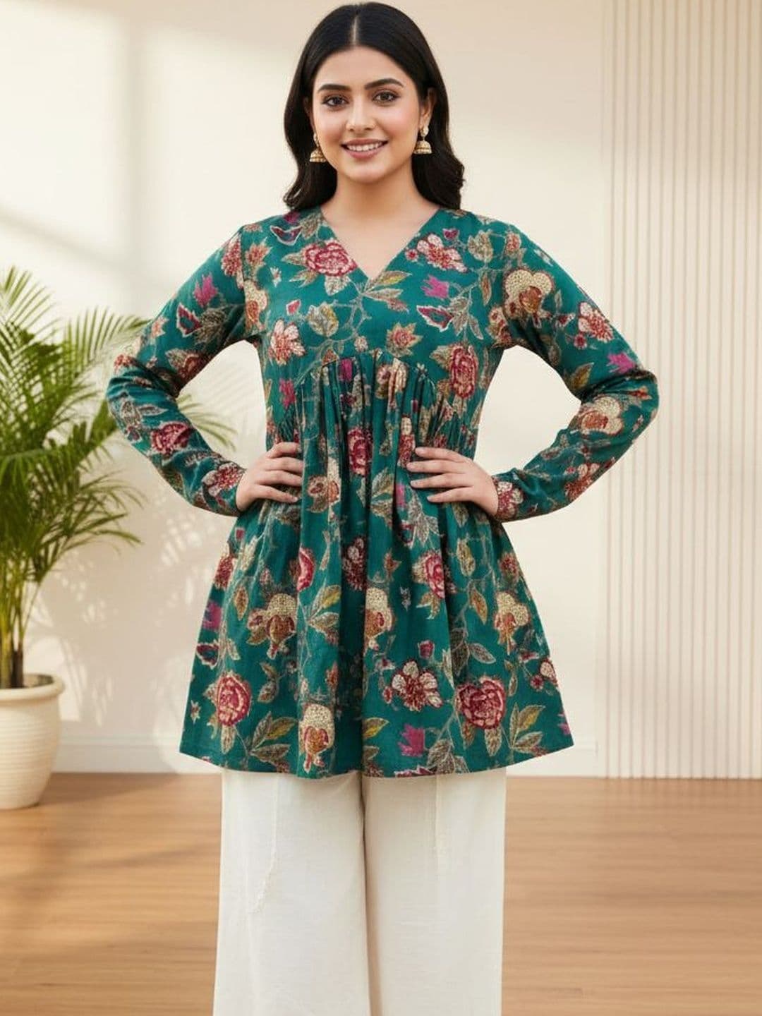 Bibhatsu Floral Print Top - view 1