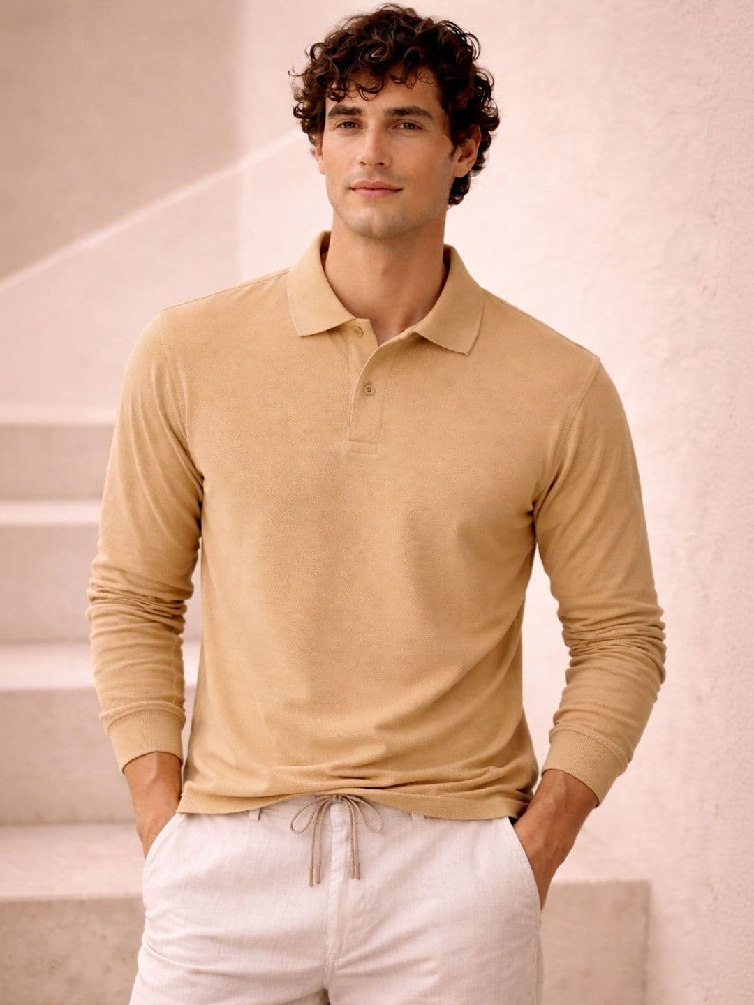The Roadster Lifestyle Co Cotton Polo Collar T-Shirt - view 1