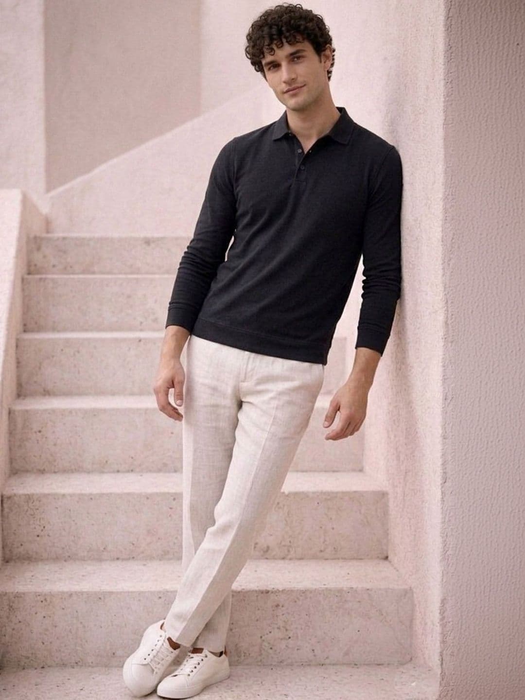 The Roadster Lifestyle Co Cotton Polo Collar T-Shirt thumbnail 4