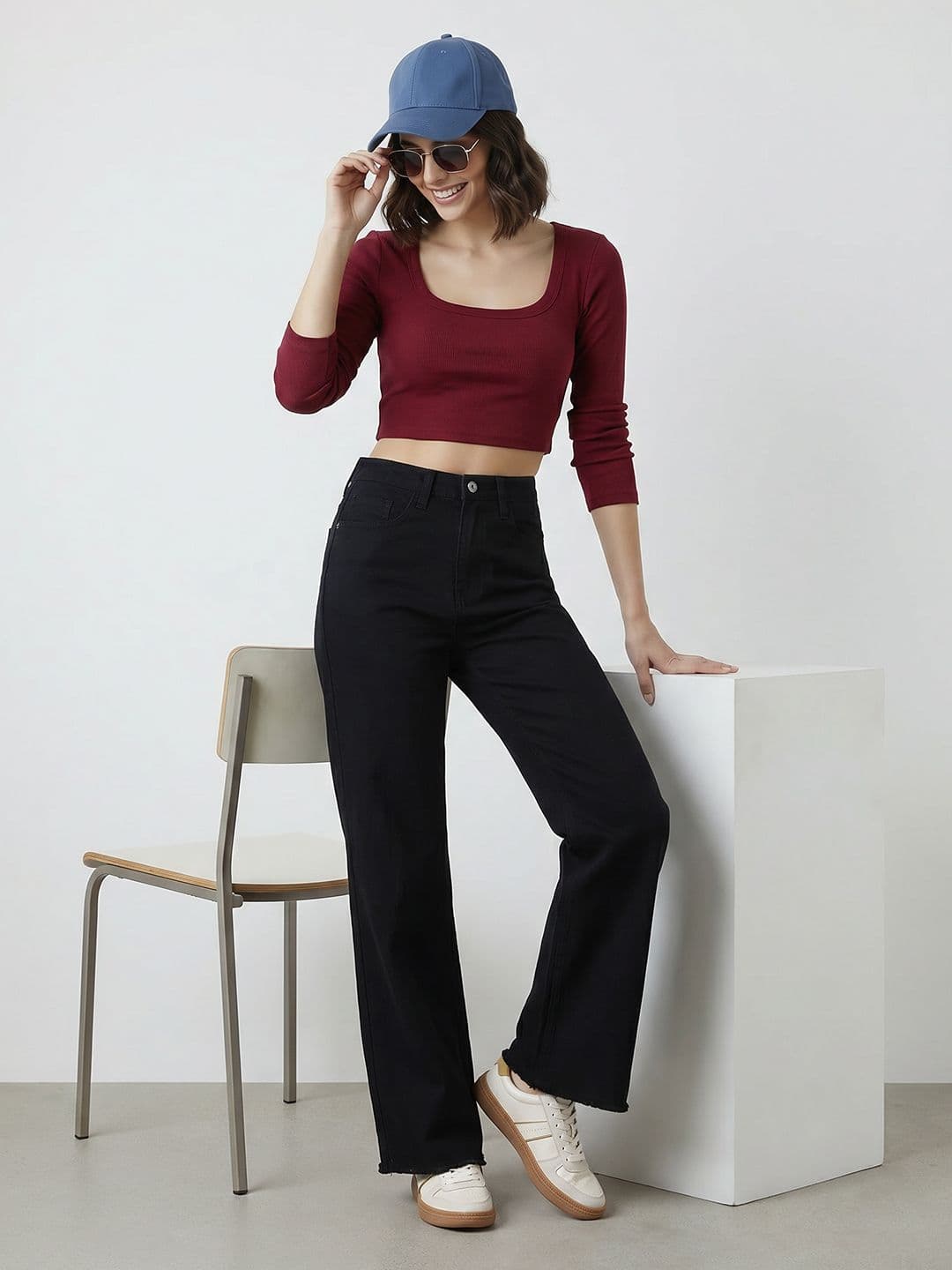 Mast & Harbour Women Relaxed Fit Stretchable Jeans thumbnail 5