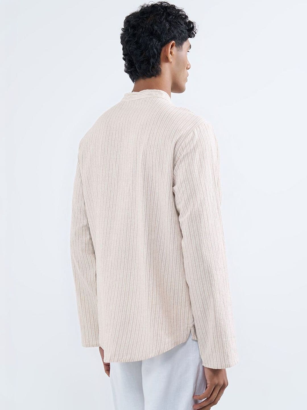 indus route by Pantaloons Men Dobby Kurta thumbnail 5