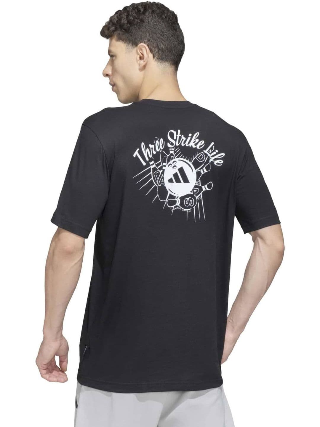 ADIDAS Printed Pure Cotton Round Neck Tshirt thumbnail 3