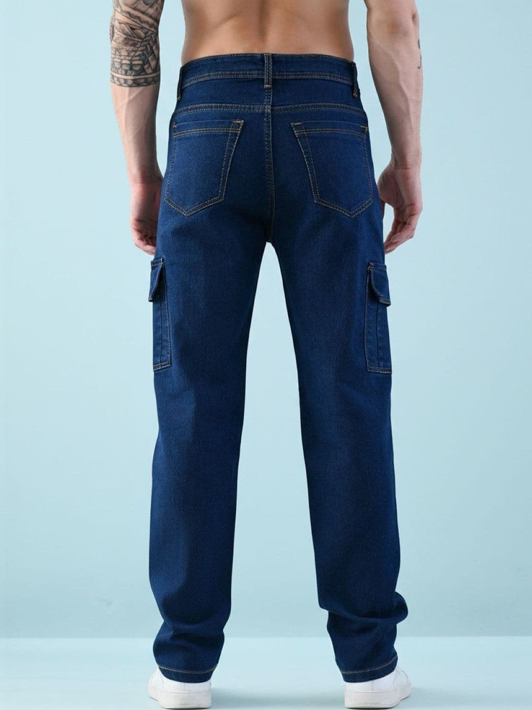 Kook N Keech Men Classic Relaxed Fit Mid-Rise Stretchable Jeans thumbnail 5