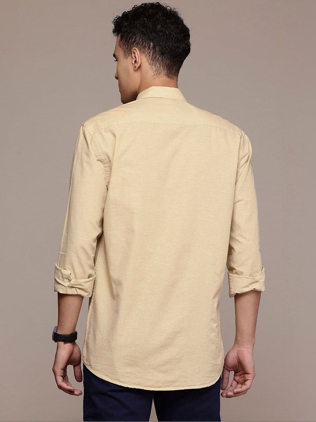 BS BLUE SQUAD Cotton Linen Casual Shirt thumbnail 2