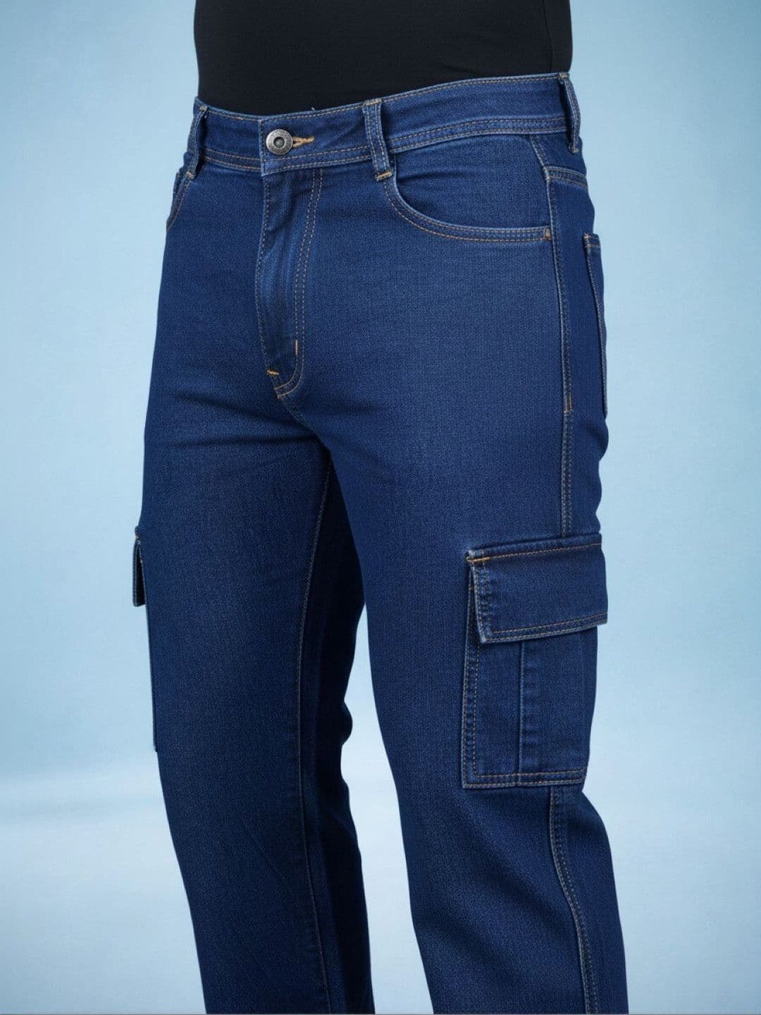 Kook N Keech Men Classic Mid-Rise Stretchable Jeans thumbnail 3
