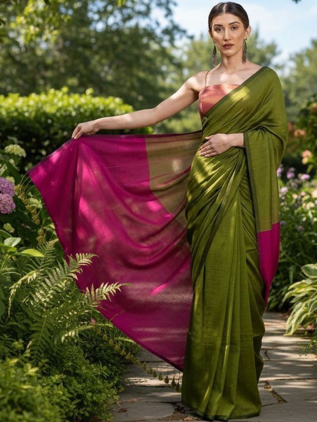 all about you Handloom Khadi Saree thumbnail 3