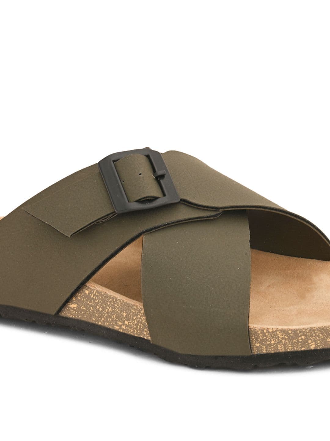 HERE&NOW Men Leather Comfort Sandals thumbnail 2