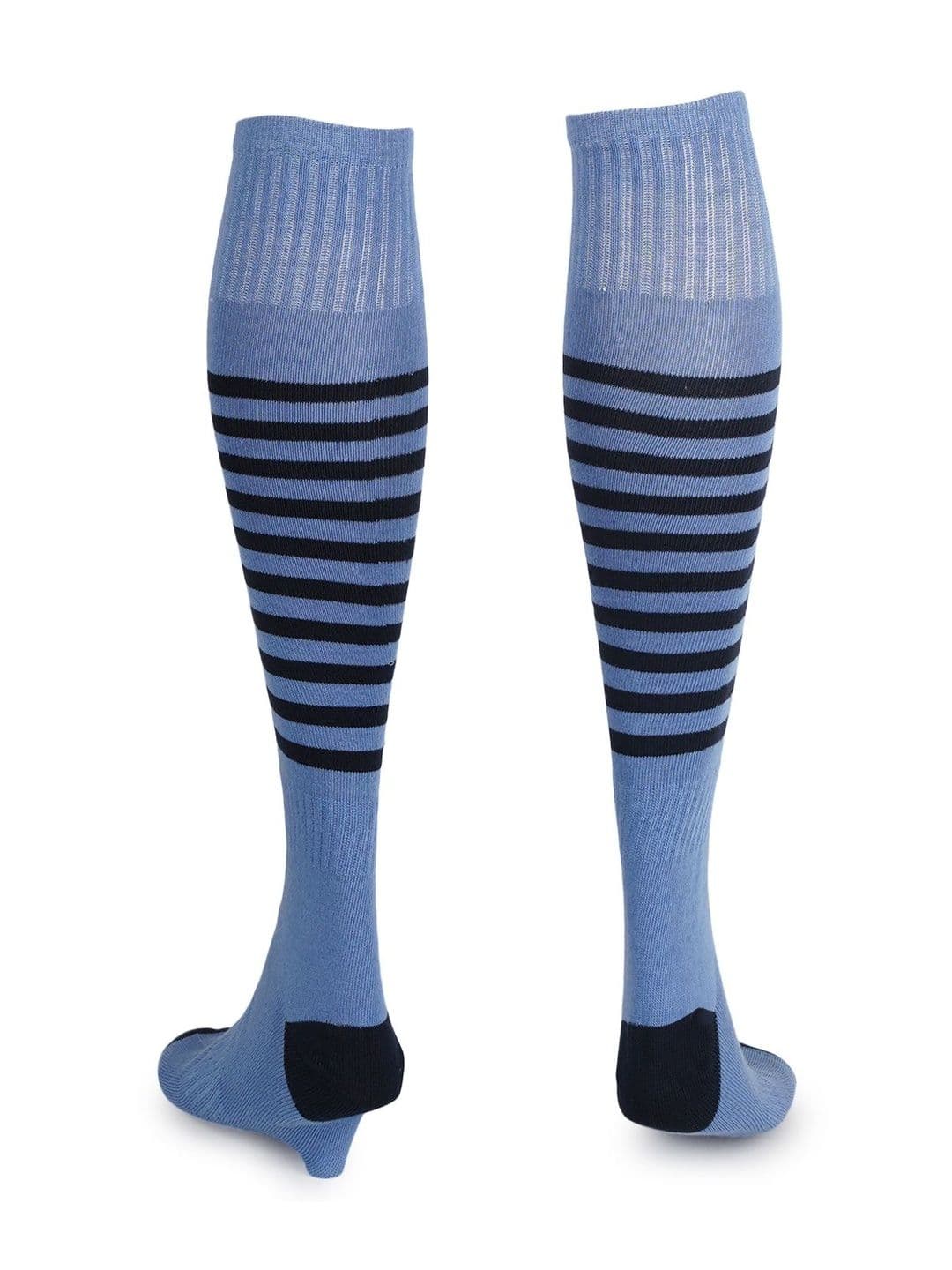 KRAGBUZZ Unisex Cotton Blend Striped Knee Length Socks thumbnail 2