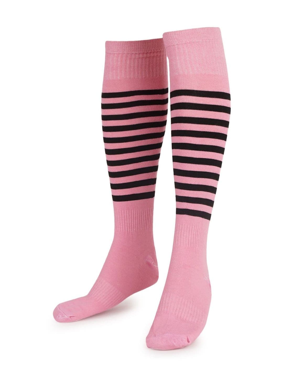 KRAGBUZZ Unisex Cotton Blend Striped Knee Length Socks thumbnail 4