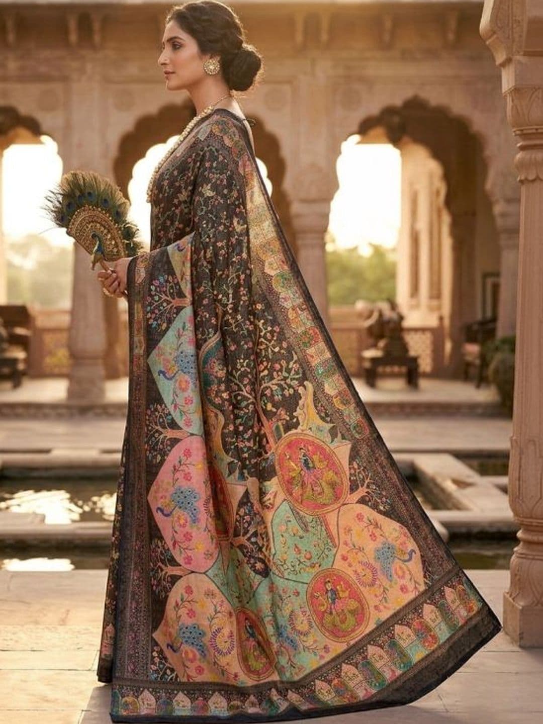 P K SAREES Ethnic Motifs Banarasi Saree thumbnail 2
