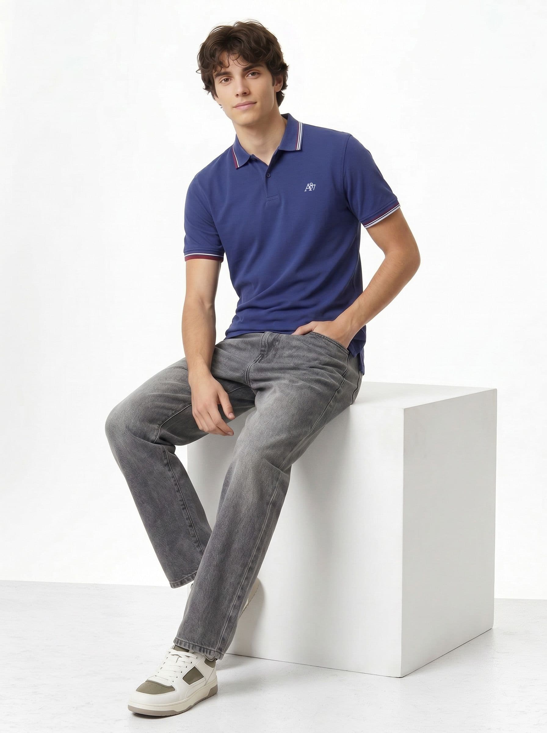 Aeropostale Polo Collar Pure Cotton T-Shirt thumbnail 4