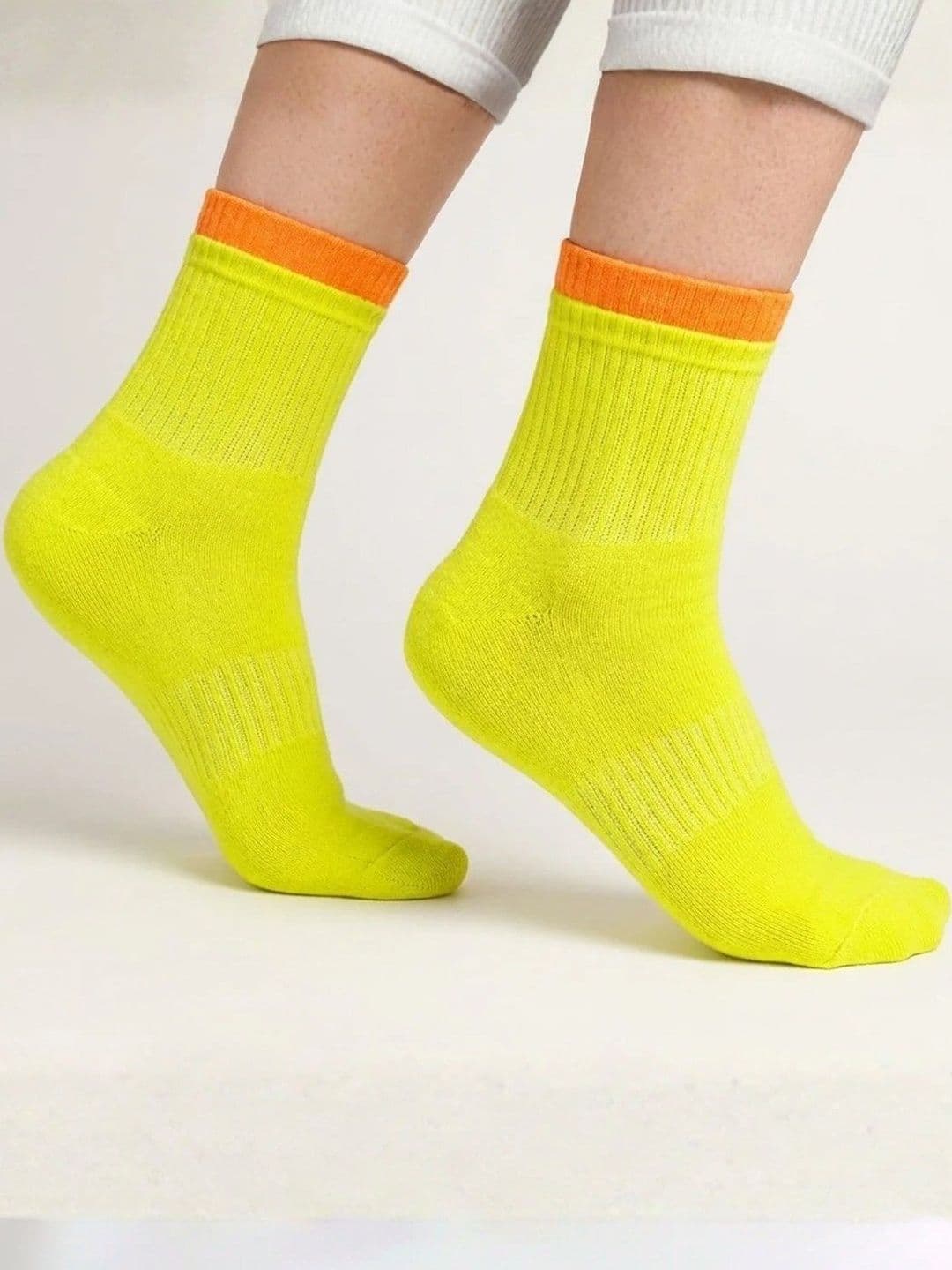 Sockscarving Unisex Pack of 3 Cotton Colourblocked Above Ankle Socks thumbnail 6