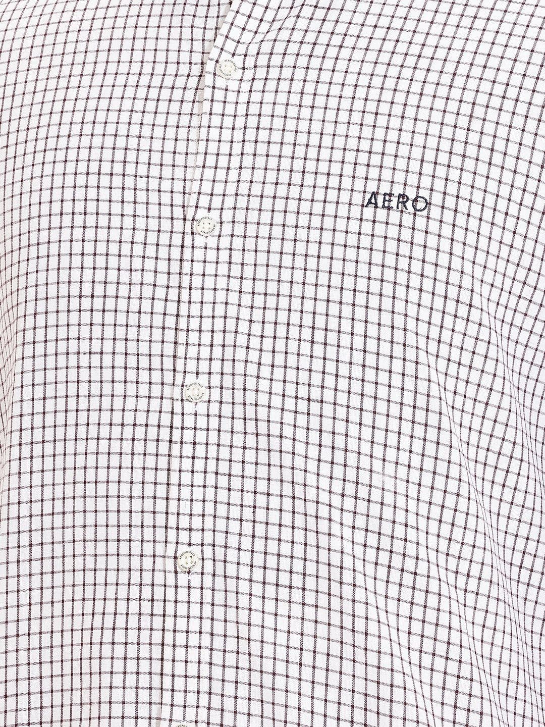 Aeropostale Checked Cotton Linen Casual Shirt thumbnail 6