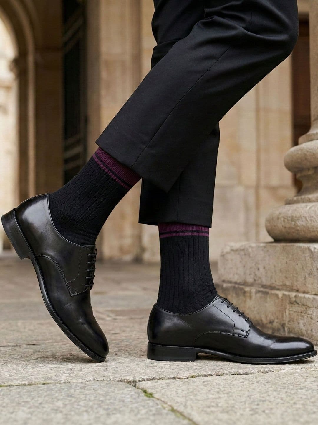 The Sock Street Unisex Assorted Colourblocked Calf Length Socks thumbnail 4