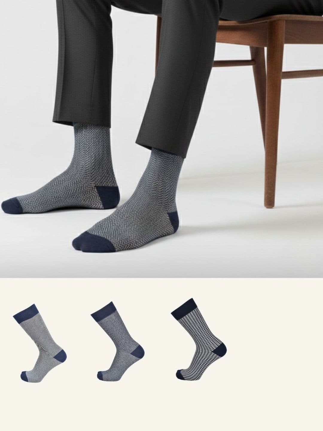 The Sock Street Unisex Assorted Patterned Calf Length Socks - view 1