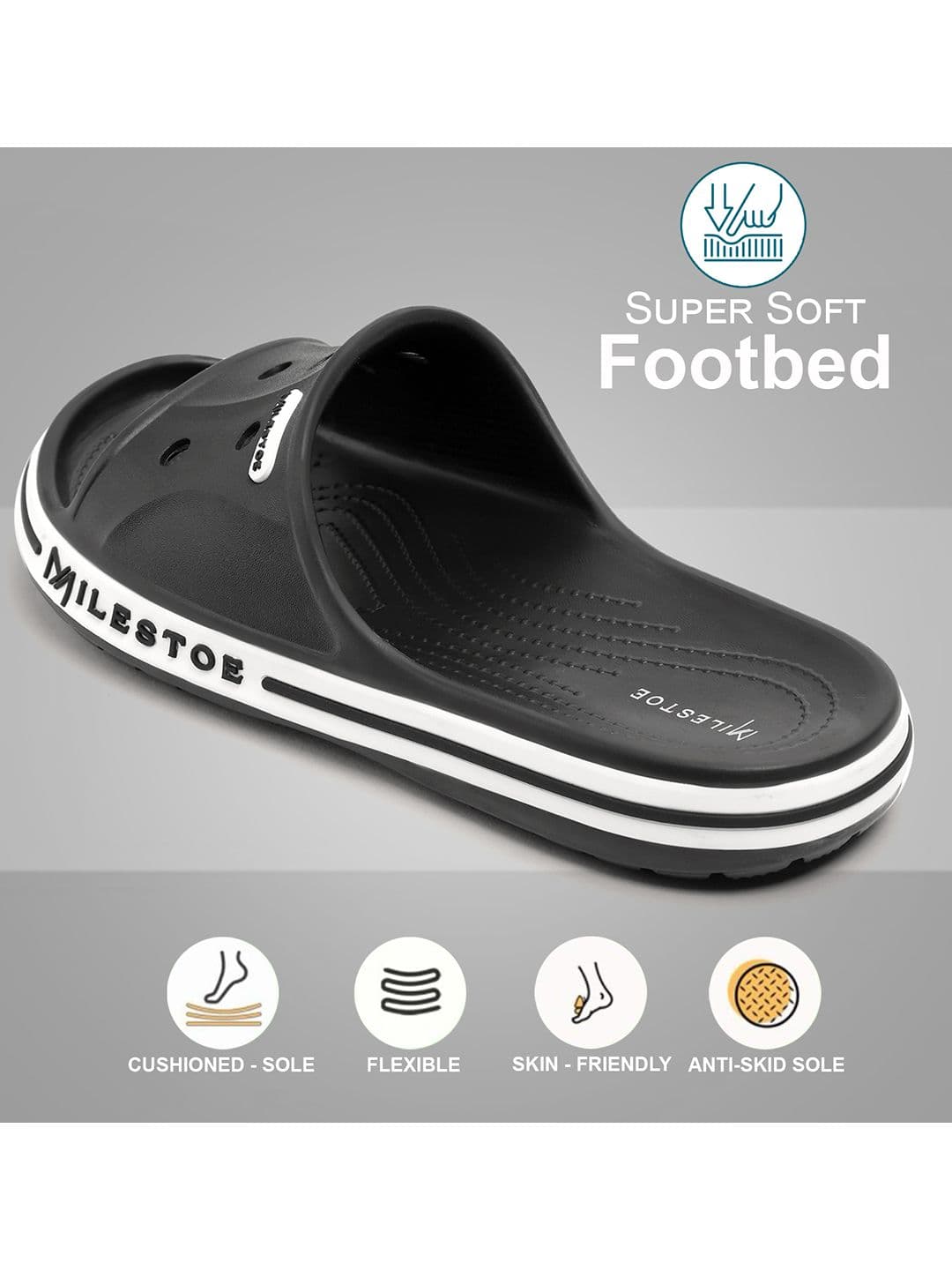 MILESTOE Men Striped Sliders thumbnail 5
