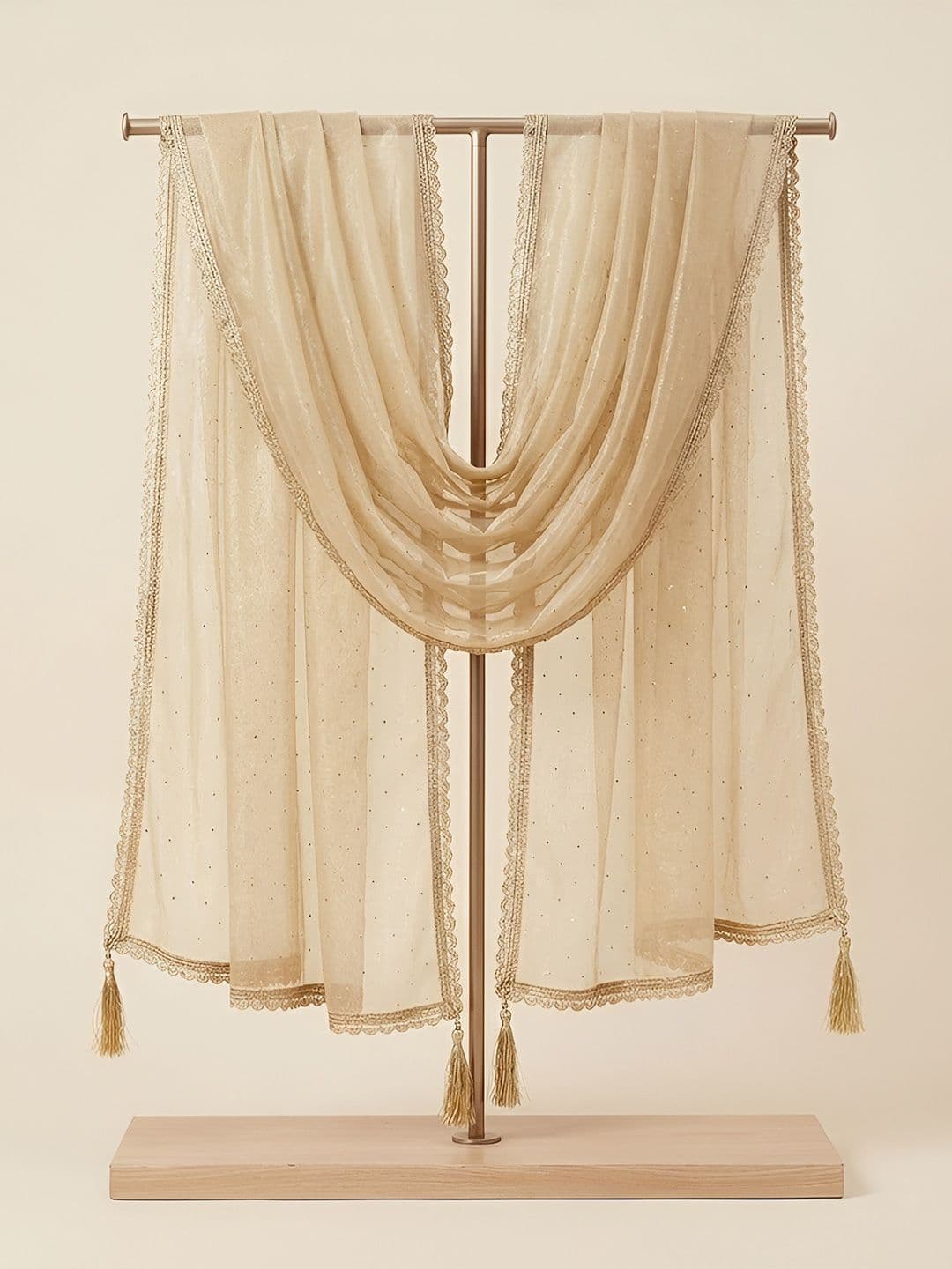 MUFFLY Dupatta with Beads and Stones thumbnail 4