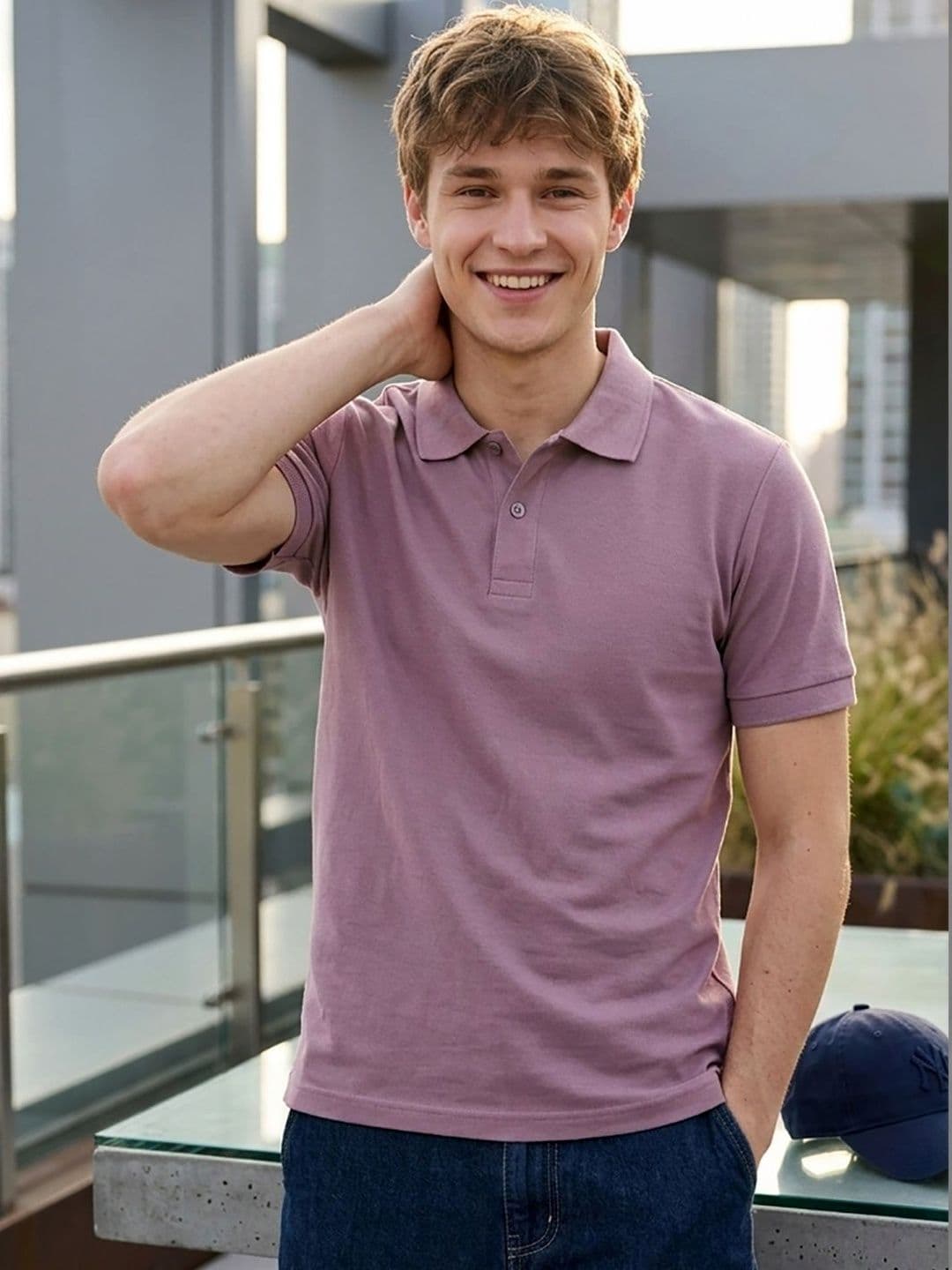 CLUB 44 Men Polo Collar T-shirt - view 1