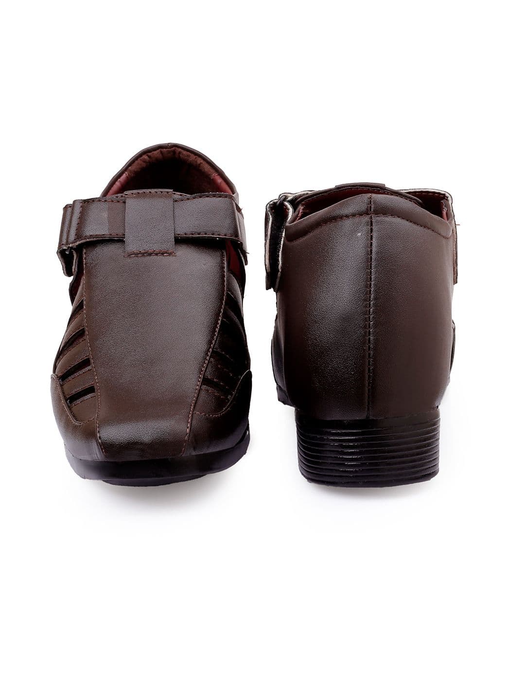 Bxxy Men Brown Solid Invisible Height Increasing 3 Inch Semi-Formal Sandals thumbnail 7