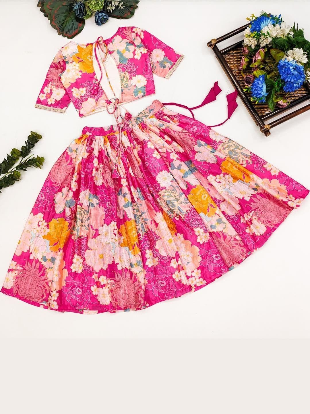 RJ ONLINE Ready To Wear Silk Lehenga Choli thumbnail 5