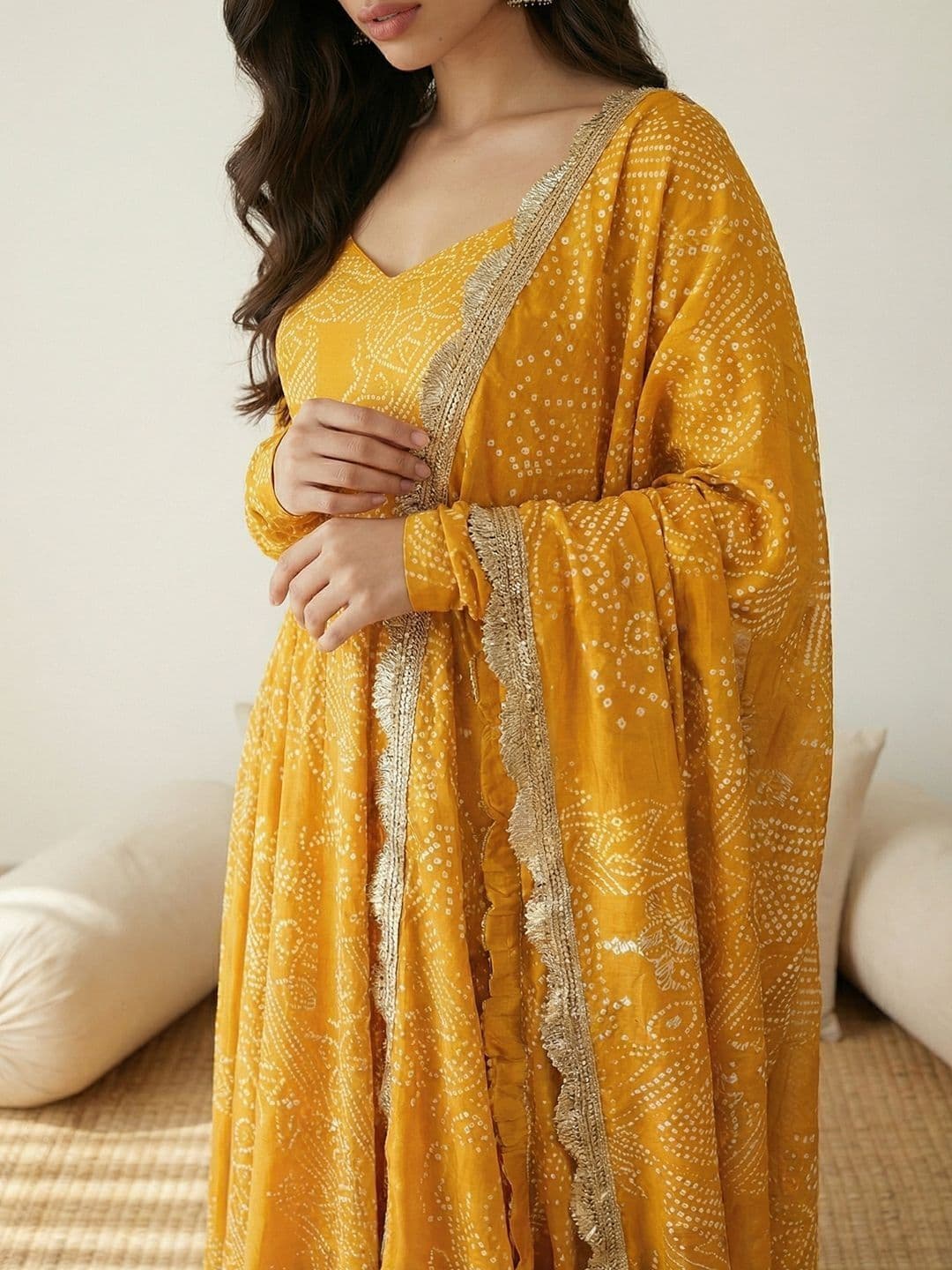 Sangria Women Printed Kurta & Trousers With Dupatta thumbnail 2