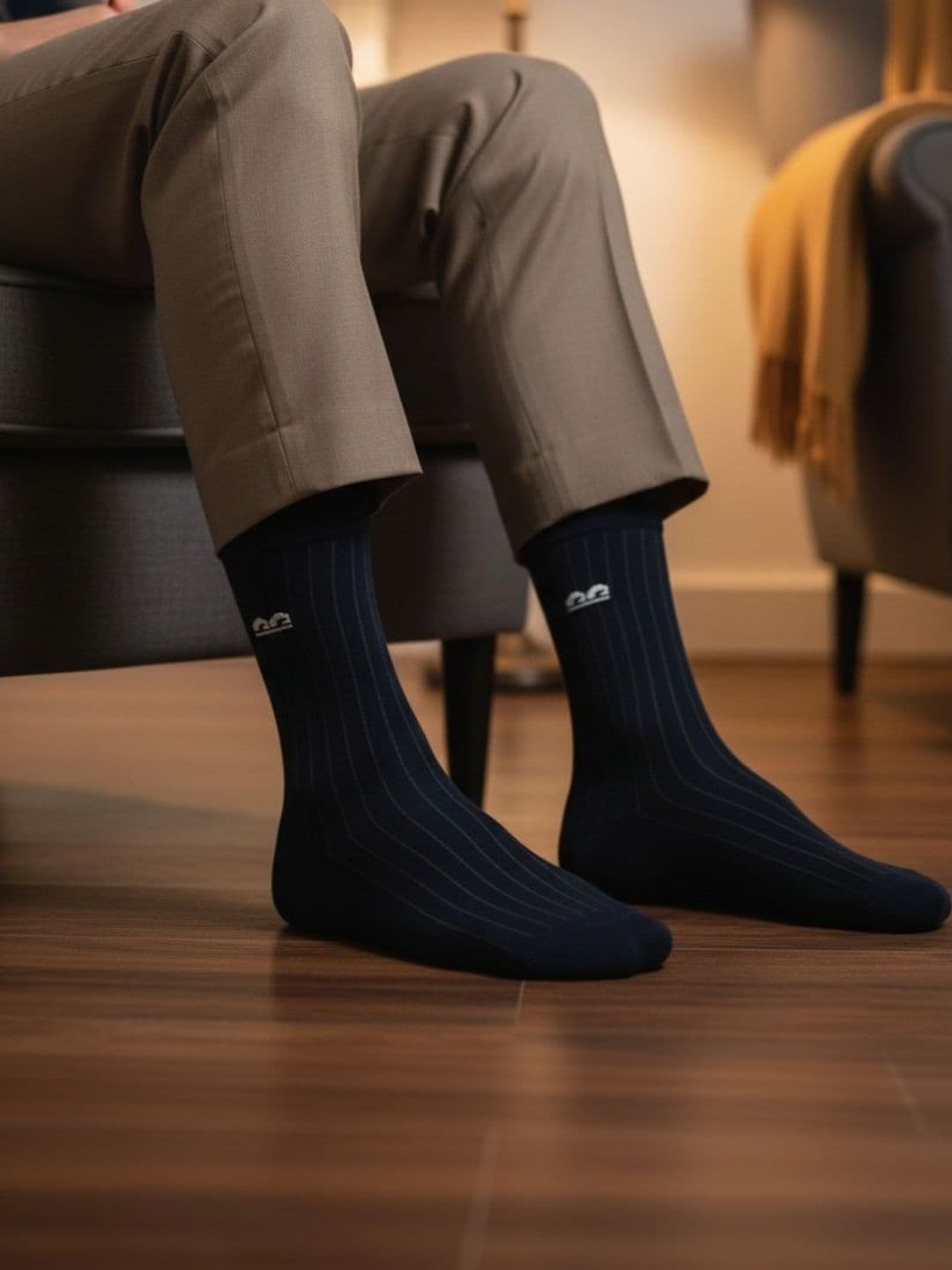 The Sock Street Unisex Assorted Striped Calf Length Socks thumbnail 4